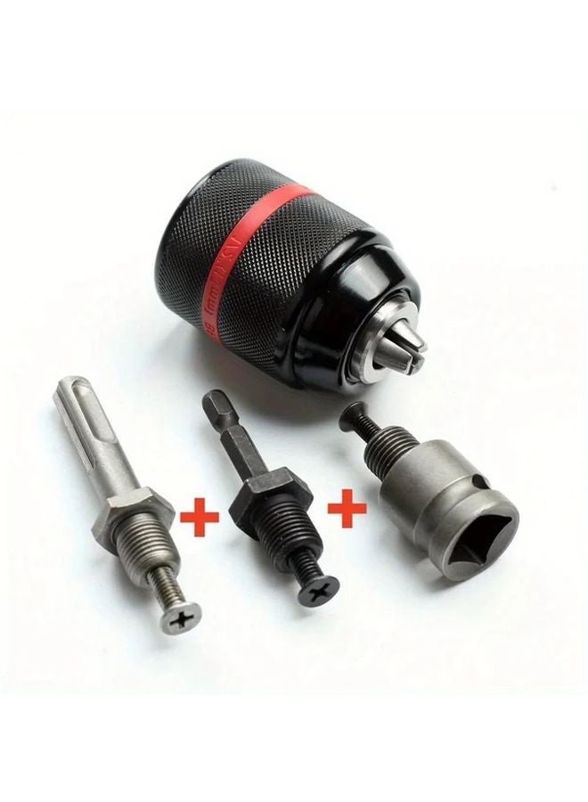 Chuck Only Metal Heavy Duty Keyless Drill Chuck 1 5 13mm Hex Shank SDS Socket Square Female Adaptor Converter - Image 2