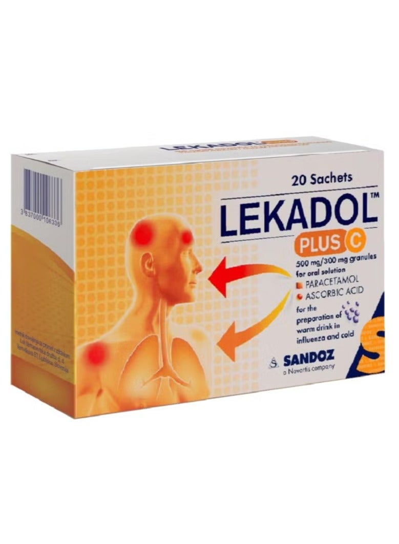 Sandoz ليكادول بلس فيتامين سي أكياس 20 - Image 1