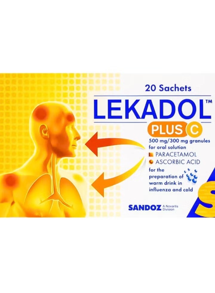 Sandoz ليكادول بلس فيتامين سي أكياس 20 - Image 3