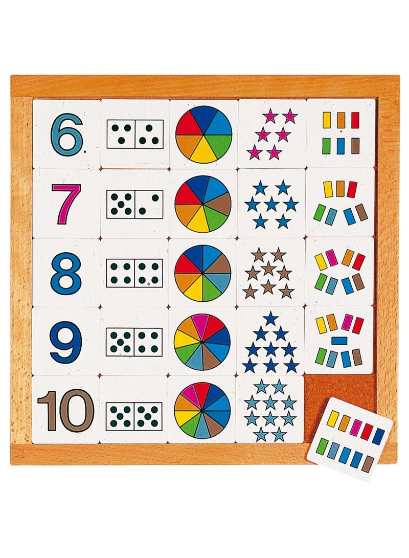 EDUCA Counting Diagram 6-10 Puzzle Learning And Education Mathematics Counting Puzzle For Kids