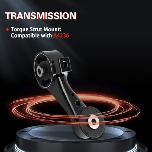 QRYIPPDM Engine Motor and Transmission Mount Kit Compatible with 2004-2006 ES330 3.3L V6 &2004-2006 Camry 3.3L V6 & 2004 2005 2006 2007 2008 Solara 3.3L V6 AUTO 4PCS OE: A4239HY A4236 A4212 A4207 - Image 4