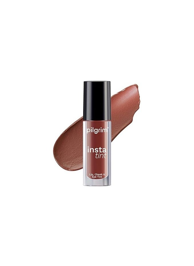 PILGRIM Pilgrim 3 in 1 Lip, Cheek And Eye Tint With Goodness Of Spanish Squalane, Almond Oil, Avocado Oil and Macadamia Nut Oil | Long Lasting Nourishment | Blends Easily 2.5gm (The Brown Trend -03)  - Image 1
