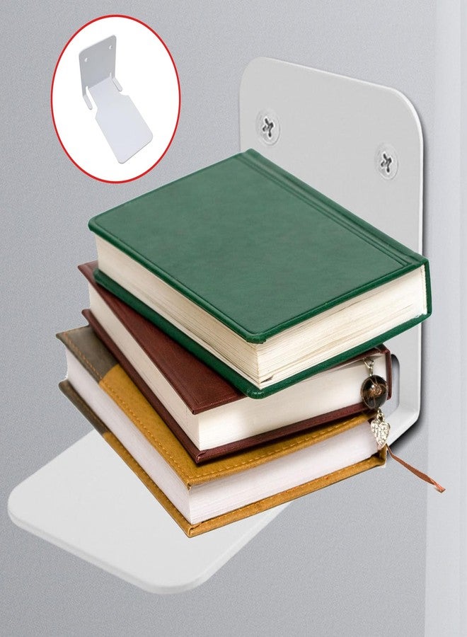 OZXNO رفوف كتب عائمة غير مرئية من OZXNO، قطعتان، رفوف كتب متينة للجدران، مصنوعة من الفولاذ الكربوني، رفوف كتب مخفية لغرفة النوم وغرفة المعيشة والمكتب - Image 5
