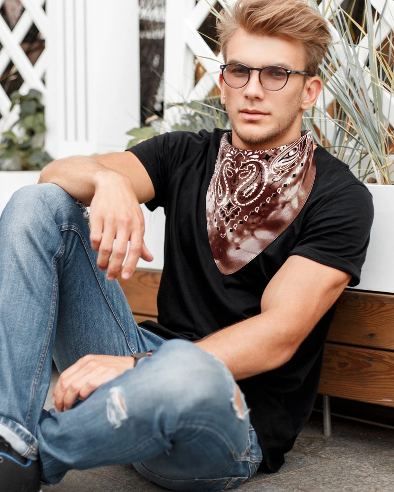 YSense 14 pieces Bandanas Paisley Print Novelty Headband Cowboy Headwraps Scarfs Hair Head Bandana for Women Men Boy Girl - Image 4