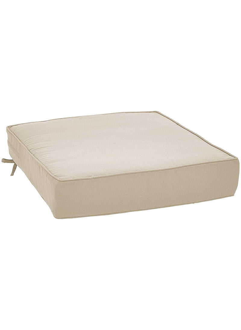 NAMAN ARTS Naman Arts Deep Seat Patio Seat and Back Cushion Khaki  - Image 4