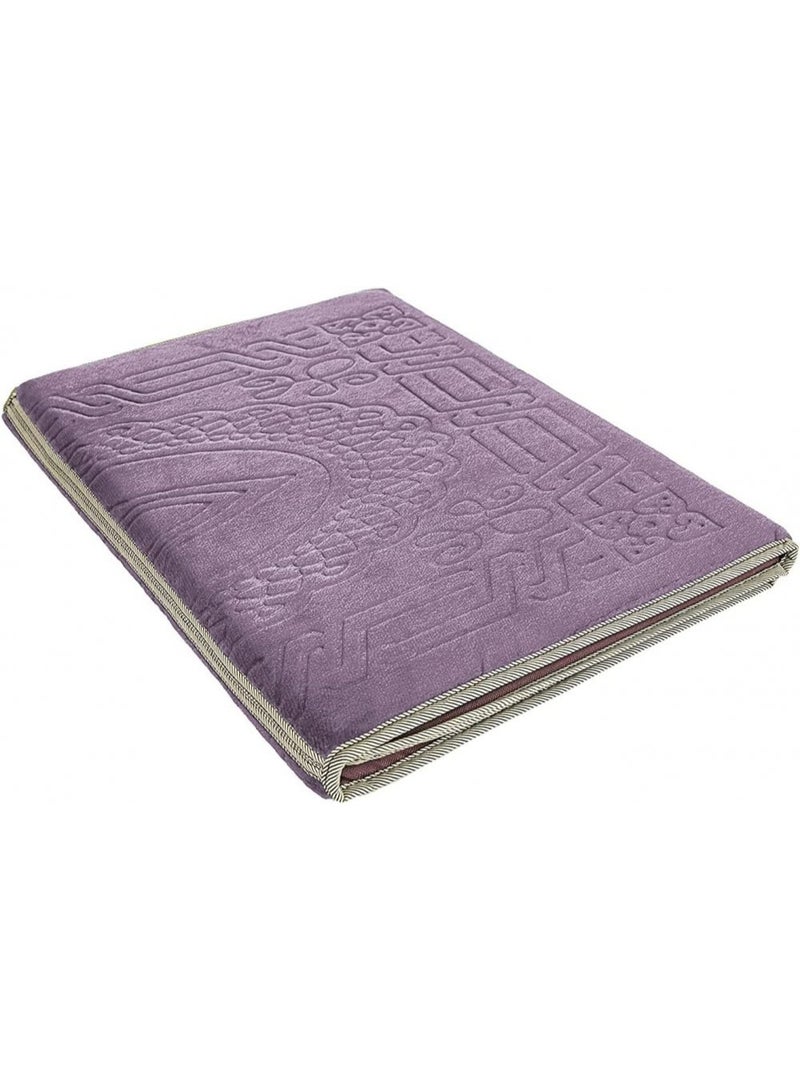 Foldable Islamic Praying Mat with Back Rest Prayer Rug with Carrying Bag Portable Cushioned Prayer Rug for Salah Size 110 X 53 Cm - Image 2