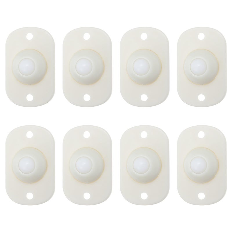 8Pcs Self Adhesive Swivel Wheels for Storage Boxes Trash Cans Furniture Under Bed Organizers - Image 2