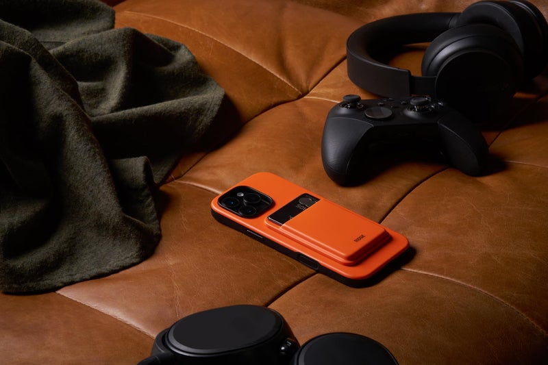 The Ridge Ridge Card Holder Compatible with Magsafe - High-Strength for A Secure Hold, Keeps Up to 3 Card, Shatterproof TPU (Basecamp Orange) - Image 4