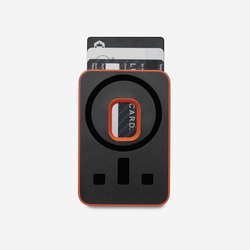 The Ridge Ridge Card Holder Compatible with Magsafe - High-Strength for A Secure Hold, Keeps Up to 3 Card, Shatterproof TPU (Basecamp Orange) - Image 2