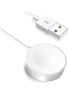 Charger Compatible with Apple Watch Charger Magnetic Fast Charging Cable [Portable] Magnetic Compatible with iWatch Series Ultra/10/9/8/7/6/SE/5/4/3/2-[1.3FT] White