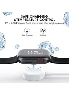 Generic Charger Compatible with Apple Watch Charger Magnetic Fast Charging Cable [Portable] Magnetic Compatible with iWatch Series Ultra/10/9/8/7/6/SE/5/4/3/2-[1.3FT] White  - Image 3