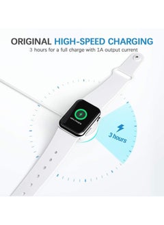 Generic Charger Compatible with Apple Watch Charger Magnetic Fast Charging Cable [Portable] Magnetic Compatible with iWatch Series Ultra/10/9/8/7/6/SE/5/4/3/2-[1.3FT] White  - Image 5