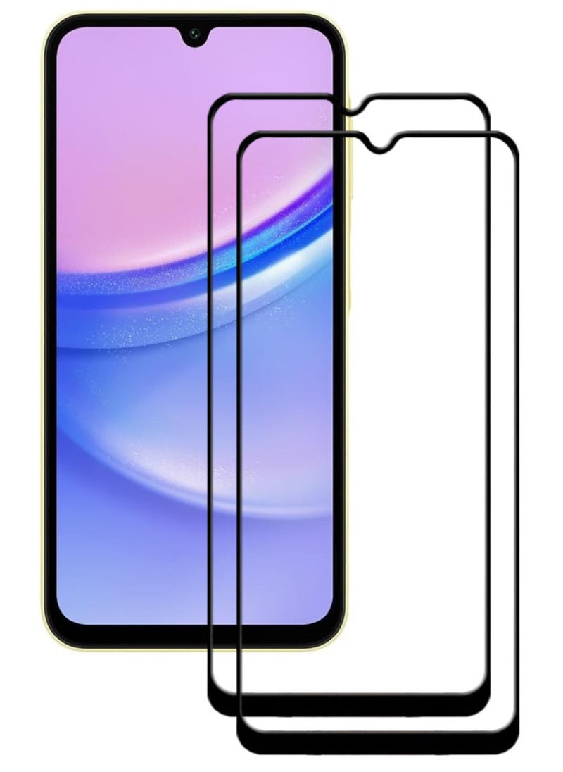 ACLIX 2 Pieces Antistatic ESD Dustproof Premium Quality High Definition Tempered Glass Screen Protector Designed For Samsung Galaxy A15 - Image 1