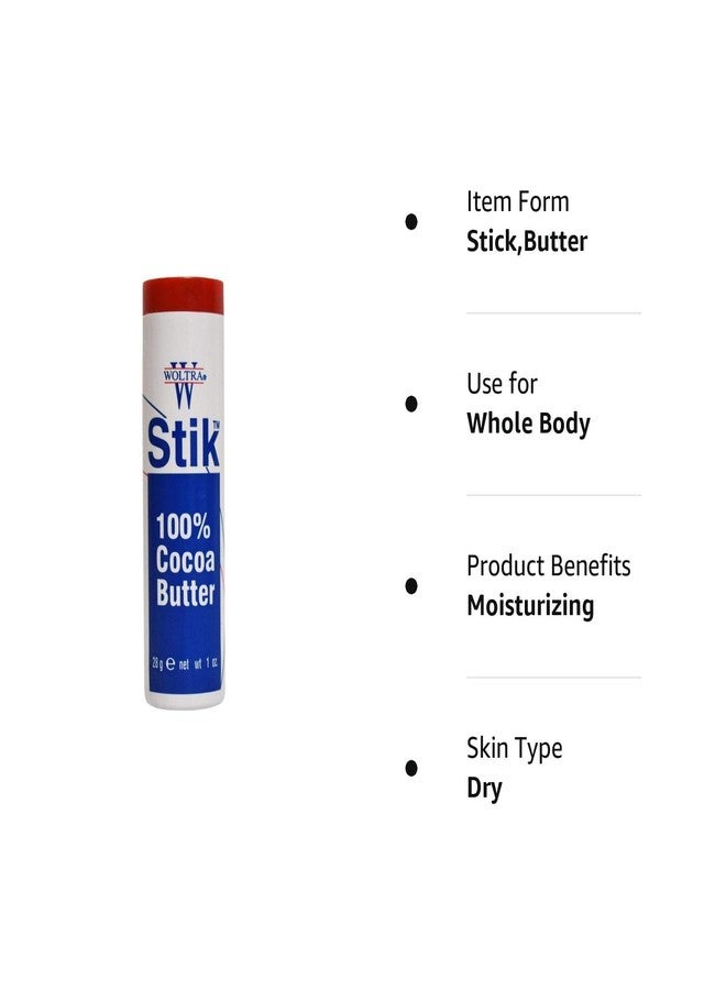 Woltra Stik 100% Cocoa Butter, 1-Ounce (Pack of 6) - Image 4