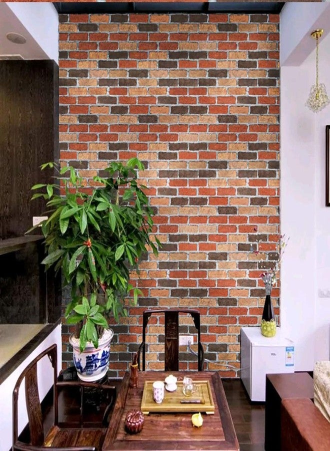 إمبريشنز ملصق فينيل مطبوع عليه صورة طوب حجري (200 × 45 سم، متعدد الألوان) - Image 4