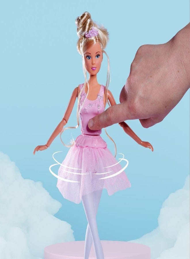 Simba 105733603 Steffi Love Dancing Ballerinas, Steffi Doll as Ballerina with Animal Friend and Rotating Skirt, 29 cm Toy Doll, from 3 Years - Image 2