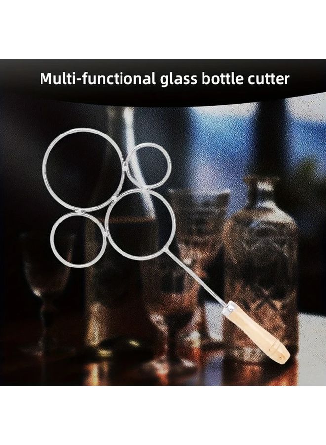 1Pc Four Hole DIY Glass Bottle Cutter Stainless Steel Heating Cutting Tool - Image 2