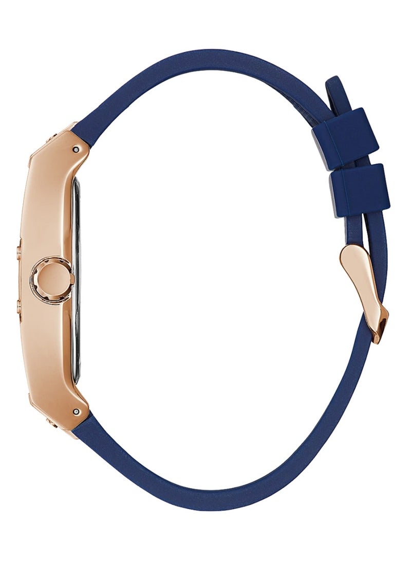 GUESS Men's Analog Tonneau Shape Silicone Wrist Watch GW0386G2 - 43 Mm - Image 2