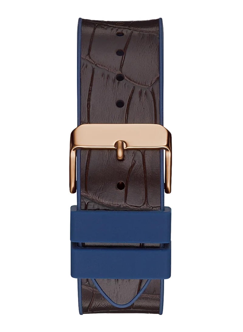 GUESS Men's Analog Tonneau Shape Silicone Wrist Watch GW0386G2 - 43 Mm - Image 3