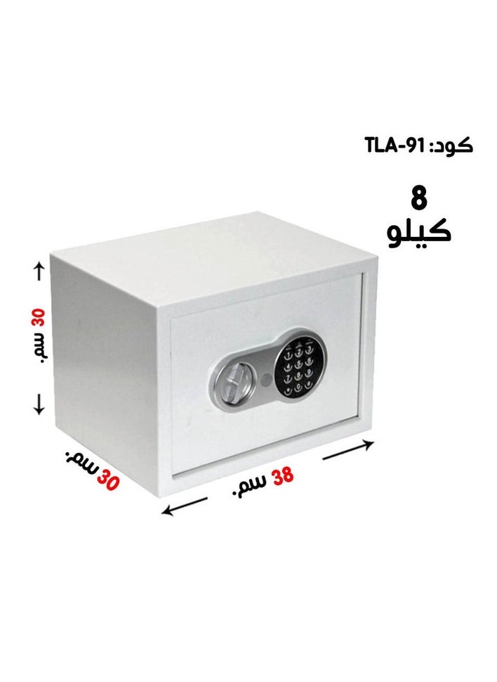 Generic Luxury Fire-Resistant Digital Security Safe With Electronic Number Pad And Lock And Physical  Key 38*30*30 CM  - Image 1