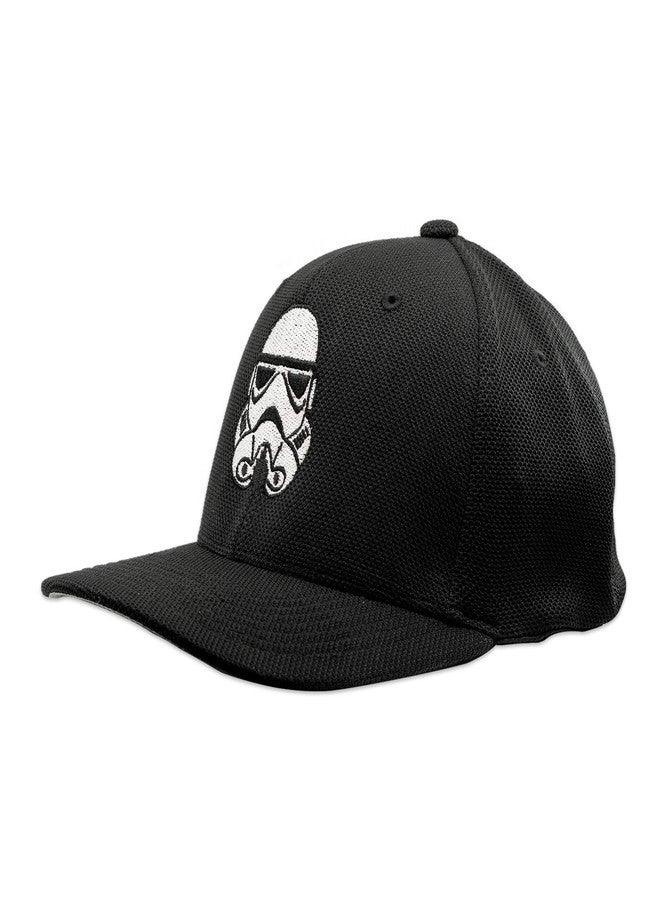 EvolveFISH SW Stormtrooper Pilot Helmet Embroidered Adult Cool & Dry Sport Cap Hat - [Black][S/M] - Image 2