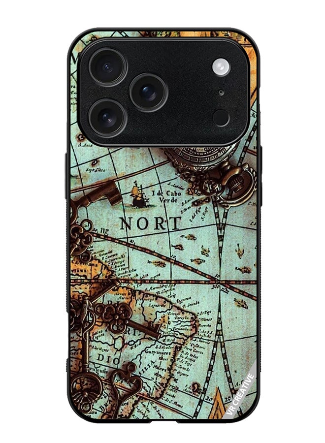 VR CREATIVE Protective Case Cover For Apple iPhone 17 Pro Max Compas Design Multicolour