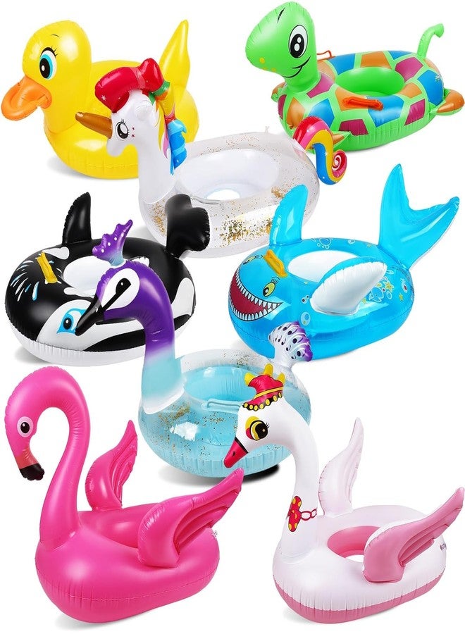 VWretails Inflatable Pool Floats for Toddler Age 3-6, Swim Ride-on Tubes for Floating Animal Head Pool Tubes Ride on Floats, Flamingo Duck Unicorn Swan Beach Pool for Kids.(Pack of Any on Design) - Image 1