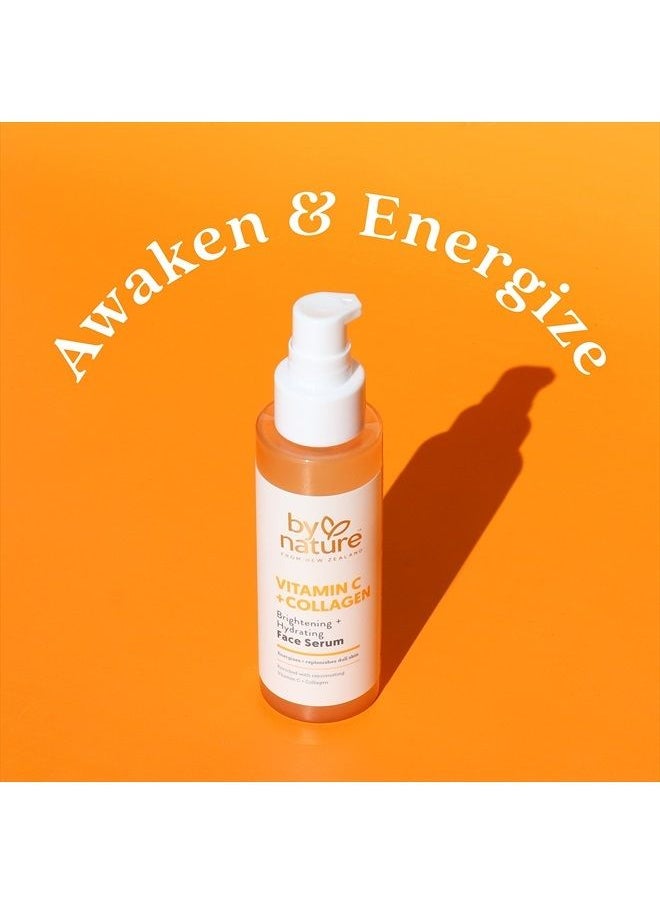 By Nature From New Zealand By Nature Vitamin C + Collagen Face Serum - Restore and Energize Tired Skin with Brightening Vitamin C, Plumping Collagen, Plus Texture Enhancing Turmeric - Premium Skin Care Serum for Face - 3fl. oz.  - Image 3