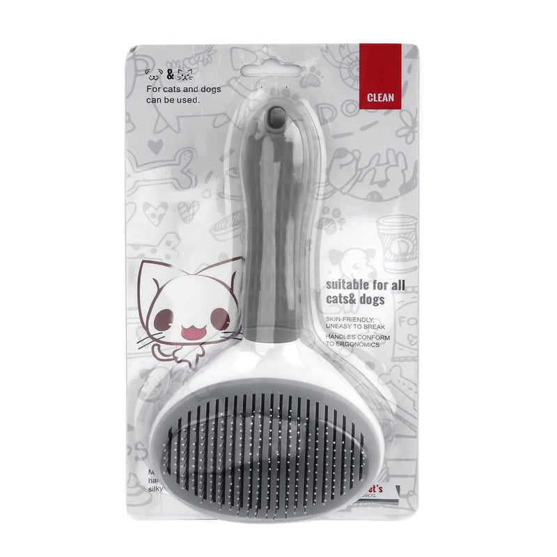 Caltero Self Cleaning Slicker Brush, Pet Grooming Shedding Brush for Dogs, Cats, Bunnies, Long or Short Hair - Image 4