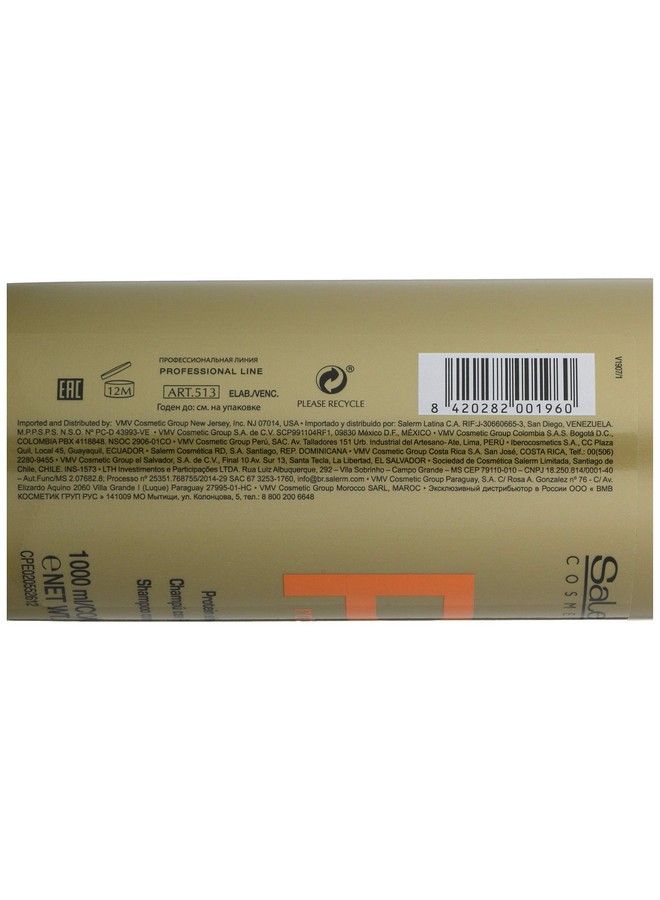 Salerm Cosmetics Protein Shampoo 1000 Ml - Image 4