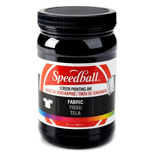 Speedball 4600 Fabric Screen Printing Ink, 32 fl oz., Black - Image 1