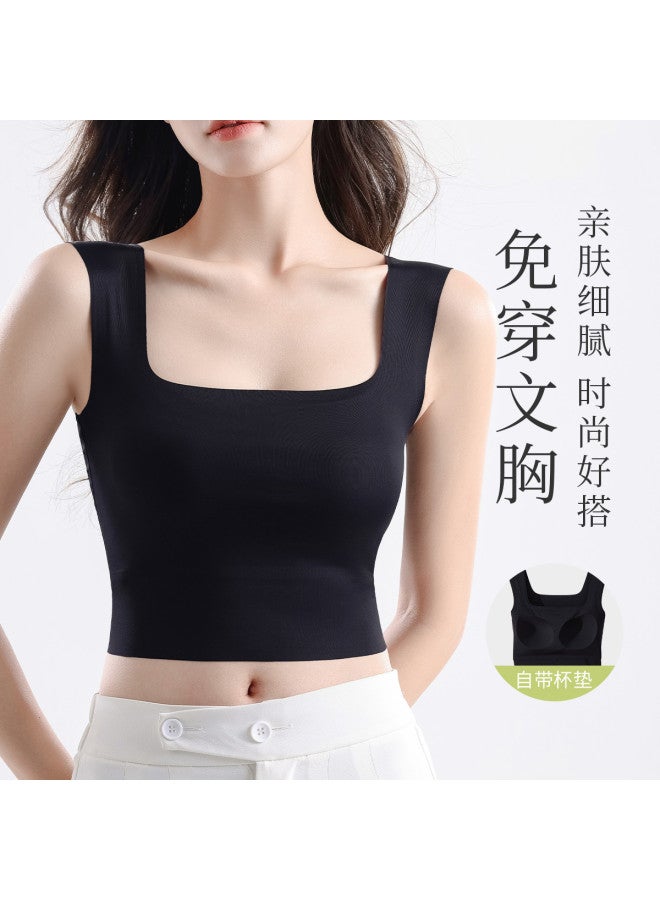 MIIOW قميص كاميسول مبطن للنساء، مع حمالة صدر مدمجة، قميص متعدد الاستخدامات للطبقات الداخلية أو الخارجية - Image 4