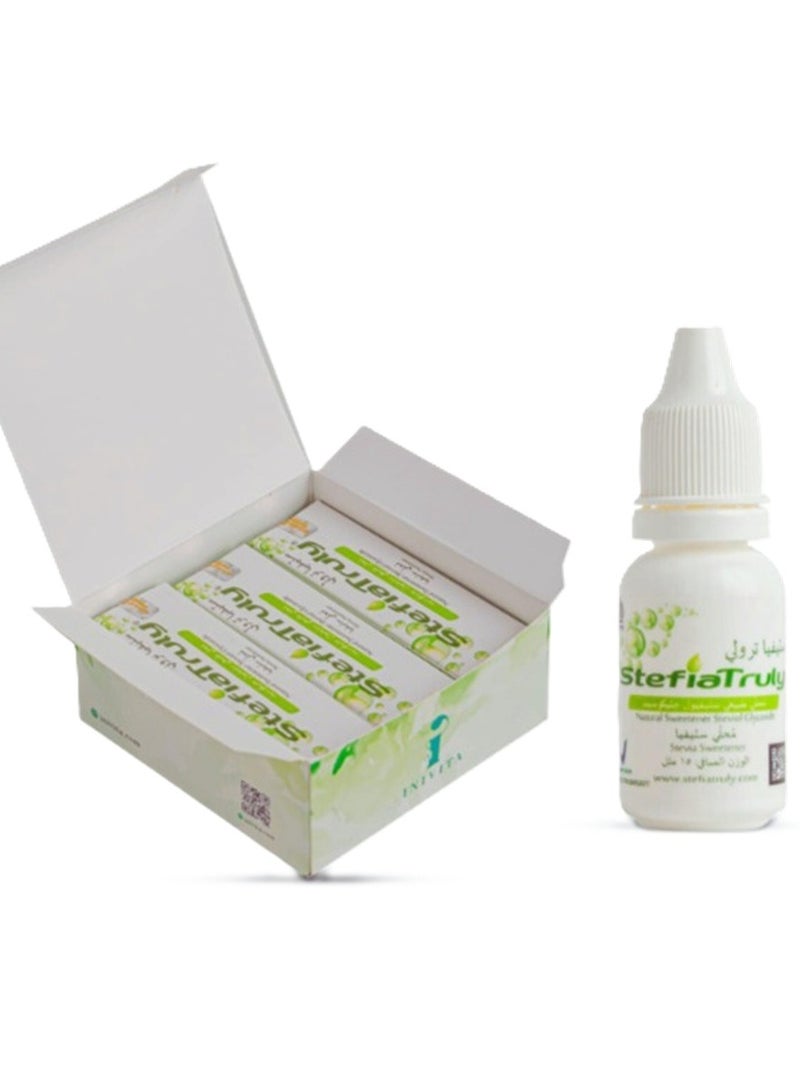 ستيفيا ترولي - مُحلي ستيفيا 100% 'طبيعى عبوة 3قطع كل قطعة 400قطرة - Image 1