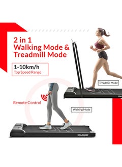 Sparnod Fitness STH-3005 Walking Pad Foldable Treadmill for Home - No Installation Required, Space Saving Storage Under Bed/Sofa - Remote Control, Bluetooth Speakers, LED Display, Mobile/Tab Holder - pzsku/Z4948C391A9910AEF426AZ/45/_/1694255909/71cce839-8482-4696-9917-71467a9dc945