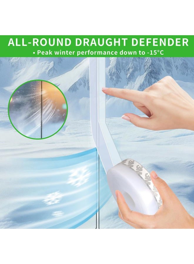 wigtda 1.8in Transparent Weather Stripping Door Seal – Extra-Wide Silicone, Strong Adhesive, Seals Large Gaps for Maximum Winter Cold Protection and Weatherproofing - Image 5