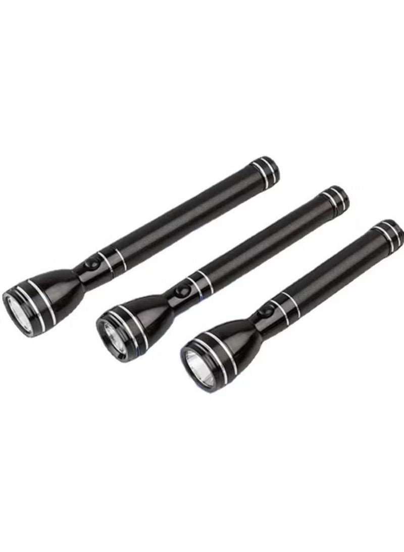دينكس طقم كشاف LED قابل للشحن 3 قطع , 360 لومن تصميم محمول و 6ساعات عمل بقوة 50 واط | مثالي للتخييم وركوب الدراجة والمشي لمسافات طويلة والطوارئ، أسود - Image 1