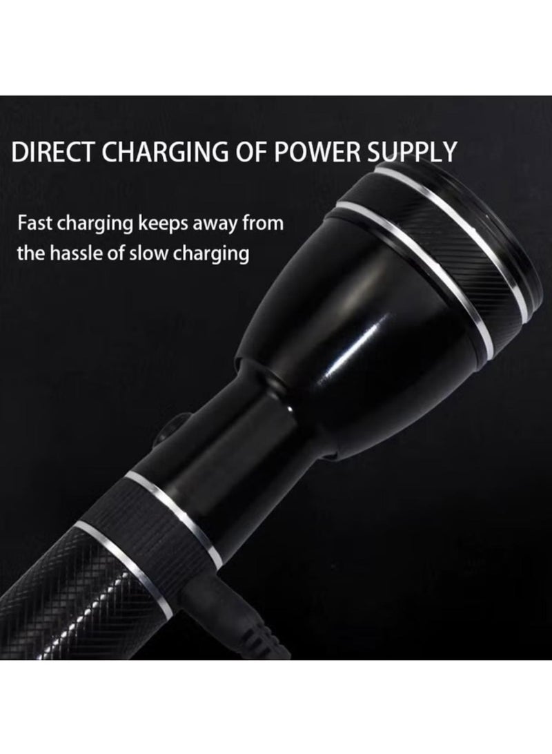 دينكس طقم كشاف LED قابل للشحن 3 قطع , 360 لومن تصميم محمول و 6ساعات عمل بقوة 50 واط | مثالي للتخييم وركوب الدراجة والمشي لمسافات طويلة والطوارئ، أسود - Image 5