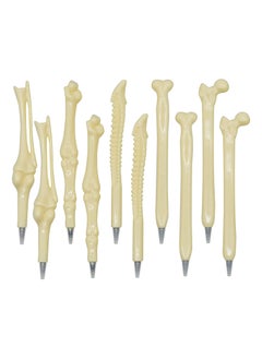 SANMUGEED SANMUGEED 10pcs Novelty Creative Bone Design Shape Ballpoint Pens for Nurse, Doctor, Artist, School, Office, Birthday Gift, Christmas gift，0.7mm Black  - Image 1