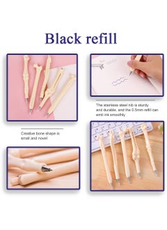 SANMUGEED SANMUGEED 10pcs Novelty Creative Bone Design Shape Ballpoint Pens for Nurse, Doctor, Artist, School, Office, Birthday Gift, Christmas gift，0.7mm Black  - Image 2