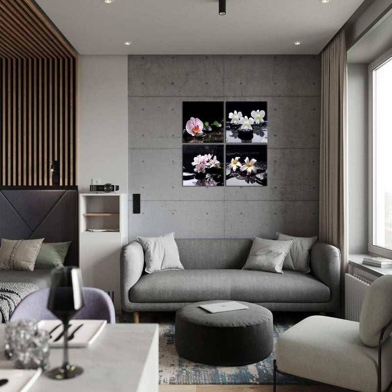 KAWAHONE Modern 4 Panel Zen Art Wall Decor - Image 5