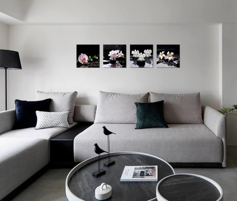 KAWAHONE Modern 4 Panel Zen Art Wall Decor - Image 4