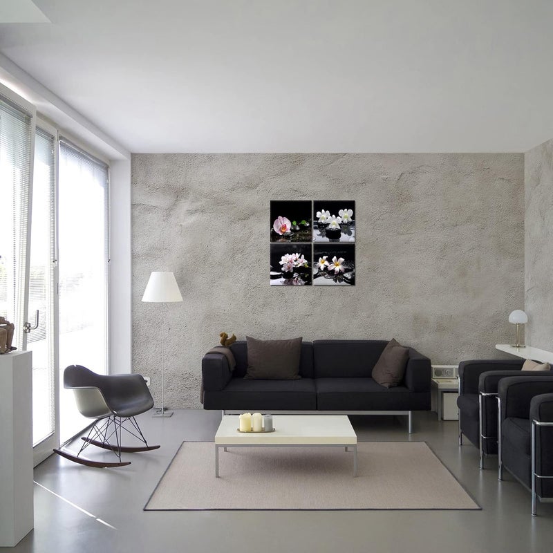 KAWAHONE Modern 4 Panel Zen Art Wall Decor - Image 2