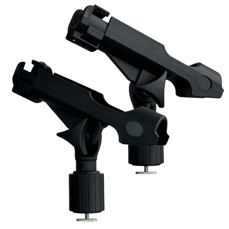 HiUmi 2 Pack Fishing Rod Holder with Track Mount Universal T-Shaped Screw Mounted on Rail for Kayak, Canoe, Fishing Boat (2Pack Rod Holders) - Image 1