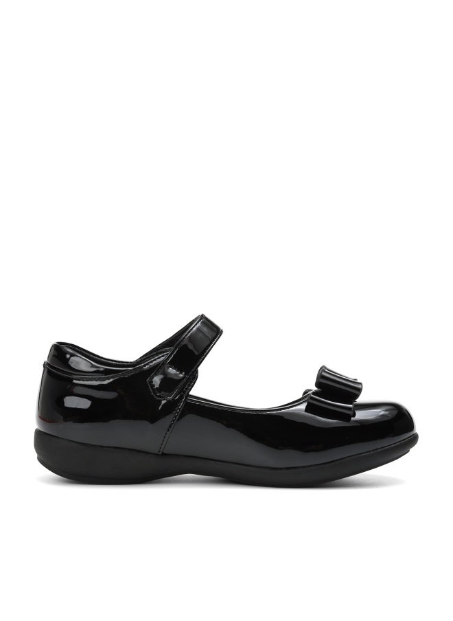 SKY VIEW School Shoes for Girls Mary Jane Uniform Dress Shoes Bow Ballerina Wedding Shiny Leather Upper Girls Shoes Black(Little/Big Kids) - Image 1