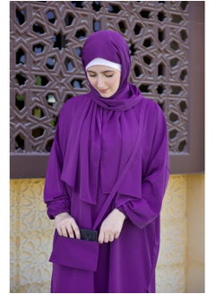 DAMAS COLLECTION P101-umrah essentials Jilbab for women with tow style Skirt or Trouser -4 piece Prayer Clothes for Muslim Women-Islamic Abaya Dress Outfit maxi with scarf and small bag- Modest suit Women  - Image 2