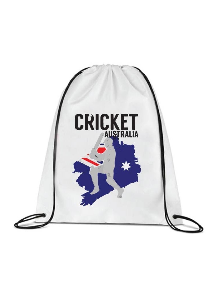 Australia Cricket Sports Fans Combo Pack - Pack of 3 - Drawstring Bag, Hand Flag and Cap - Australia Cricket Enthusiasts Combo Pack - Ideal for Cricket Matches and Events - Image 3