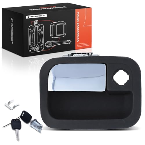 A-Premium APremium Exterior Door Handle with Key Cylinder Compatible with Kenworth C500 T2000 T270 T300 T370 T400 T600A T660 T680 T700 T800 T880 Peterbilt 387 Front Left Driver Side - Image 1