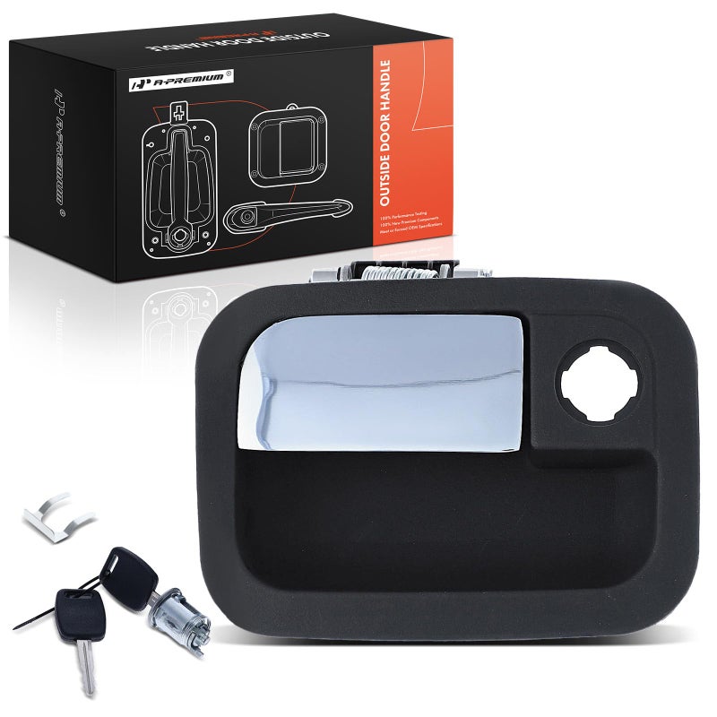 A-Premium APremium Exterior Door Handle with Key Cylinder Compatible with Kenworth C500 T2000 T270 T300 T370 T400 T600A T660 T680 T700 T800 T880 Peterbilt 387 Front Left Driver Side - Image 2