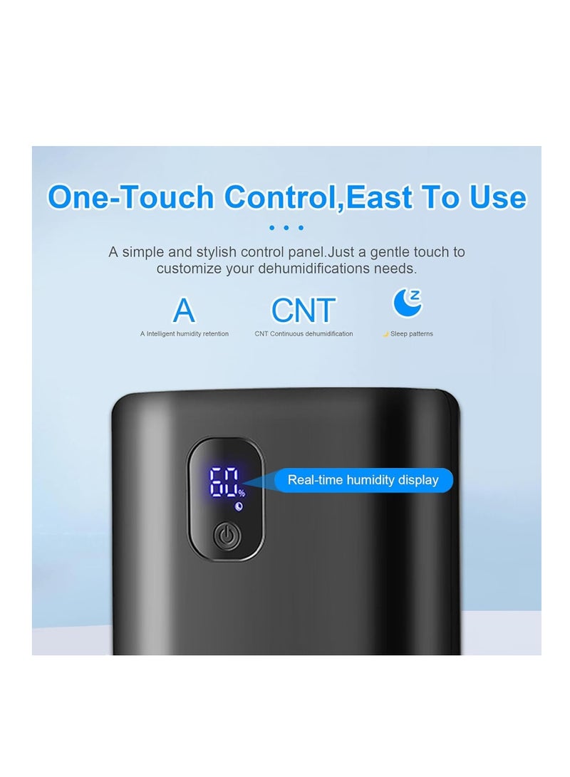 فورتي مزيلات الرطوبة للمنزل 1000 مل سوبر هادئة السيارات إغلاق من مزيلات الرطوبة منخفضة الطاقة المحمولة لتجفيف الملابس مزيل الرطوبة لغرفة نوم المطبخ الحمام - Image 4