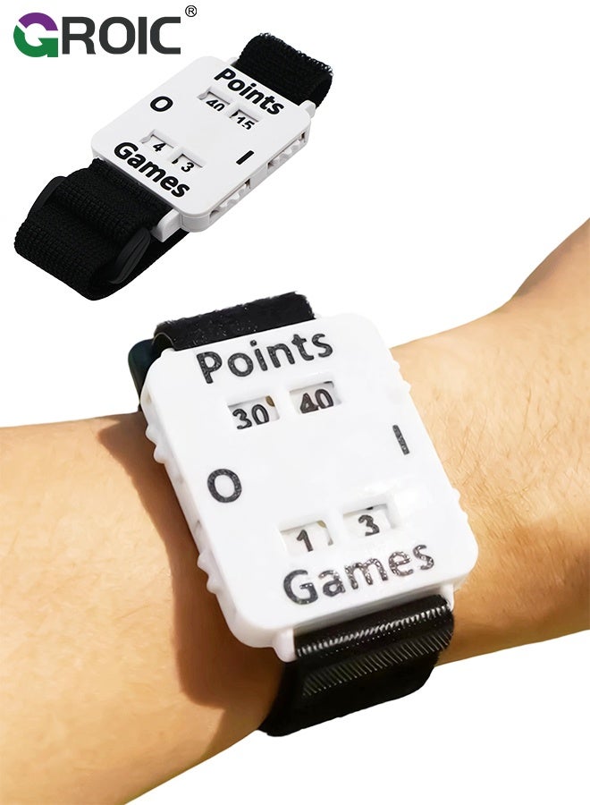 GROIC Score Counter Watch with Adjustable Wristband, Tennis Score Keeper Wristband, Adjustable Sports Counter, Portable Adjustable Bracelet for Padel, Golf, Referees - Image 1